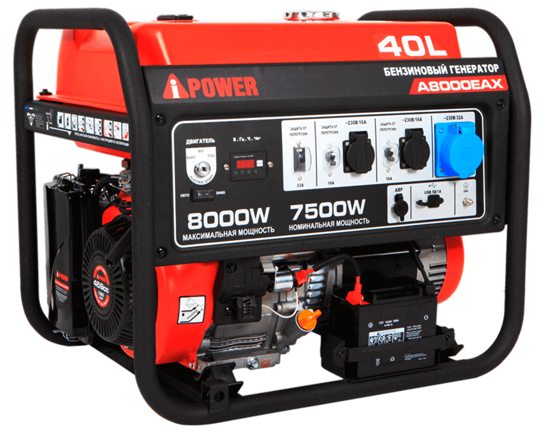 бензогенератор A-iPower A8000EAX