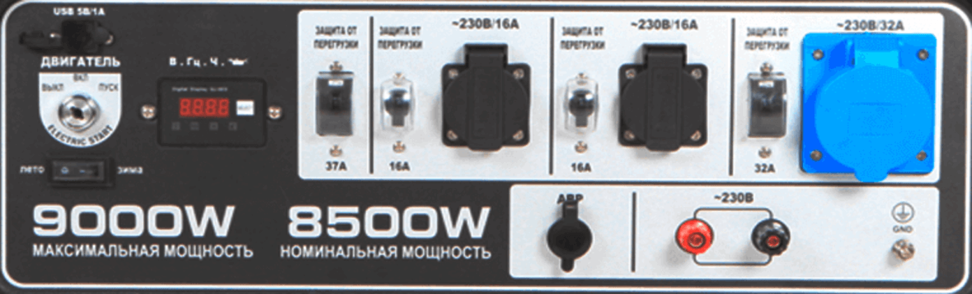 панель управления генератора A9000EAX