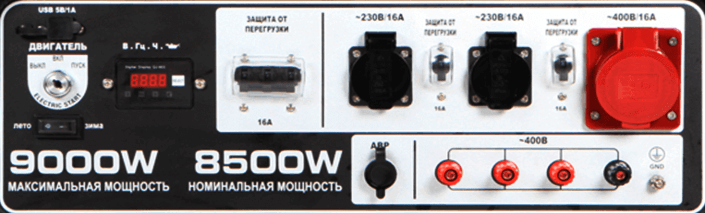 панель управления генератора A9000TEAX