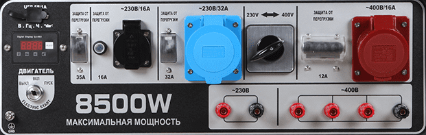 панель управления генератора A8500TFE