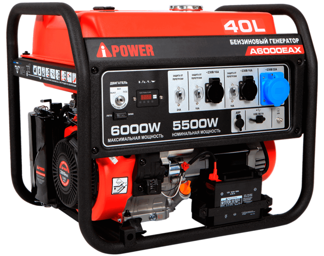 бензогенератор A-iPower A6000EAX