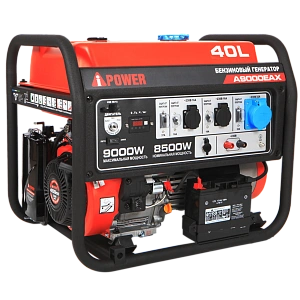 Бензиновый генератор A-iPower A9000EAX с электростартером, 8.5 кВт, 230В (20121)