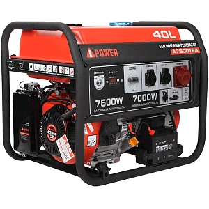 Бензиновый генератор A-iPower A7500TEA с электростартером, 7 кВт, 230/400В трехфазный (20114)