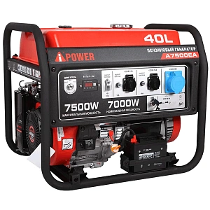 Бензиновый генератор A-iPower A7500EA с электростартером, 7 кВт, 230В (20112)