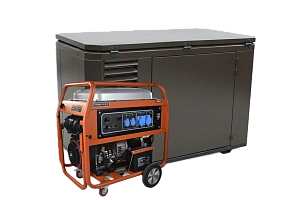 Генератор бензиновый EVOline PB 22000 E 17 кВт в супертихом зимнем кожухе 1700