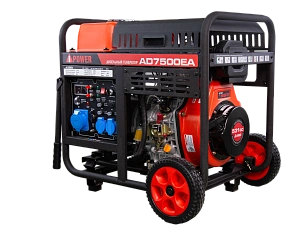 Дизельный генератор A-iPower AD7500EA с электростартером, 7 кВт, 230В (20402)