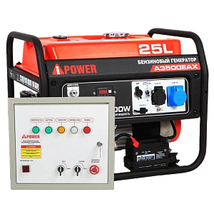 Бензиновый генератор A-iPower A3500EAX с блоком автозапуска A-iPower 230В, 50А