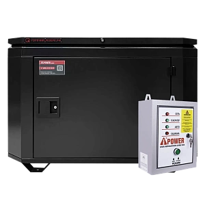 Бензиновый генератор A-iPower Lite AP6500E в тихом кожухе с блоком автозапуска A-iPower 230В, 50А