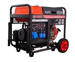 Дизельный генератор A-iPower AD5500EA с электростартером, 5 кВт, 230В (20401)