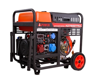 Дизельный генератор A-iPower AD7500TFEA с электростартером, 7 кВт, 230/400В (20404)