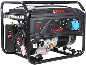 Бензиновый генератор A-iPower Lite AP6500E с электростартером, 6 кВт, 230В (20207)
