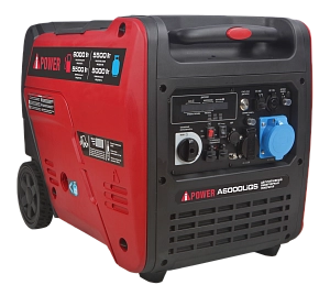Двухтопливный инверторный генератор A-iPower A6000LiGS (газ/бензин) с электростартером, 5.5 кВт, 230В (20310)