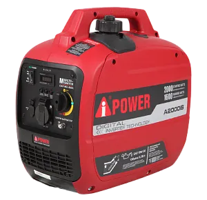 Инверторный бензиновый генератор  A-iPower A2000IS с ручным запуском, 1.6 кВт, 230В (20301)